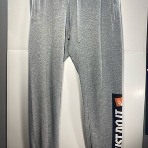 Nike Gray Joggers with Logo Detail